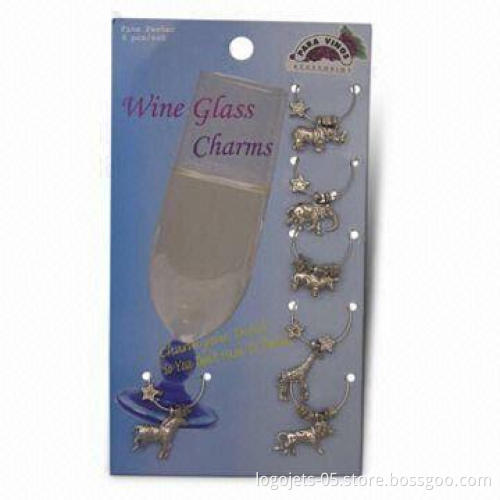 Wine Charm Pendant, Available in Various Designs and Sizes